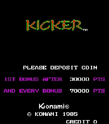 Kicker screen shot title